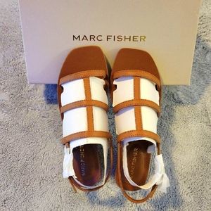 Marc Fisher "Bytina" Leather Sandals- Brand New in Box